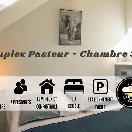 Duplex Pasteur - Chambre 3 - Chambre Privee Panzió Troyes Kültér fotó